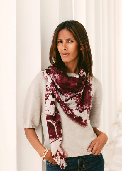 TOILE DE JOUY  Bordeaux