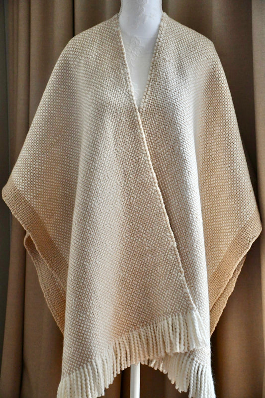 PONCHO NEPAL beige/offwhite