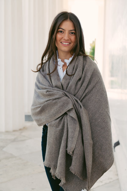 BROWN ELEGANCE mit Lurex Rand